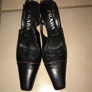 Prada black heels